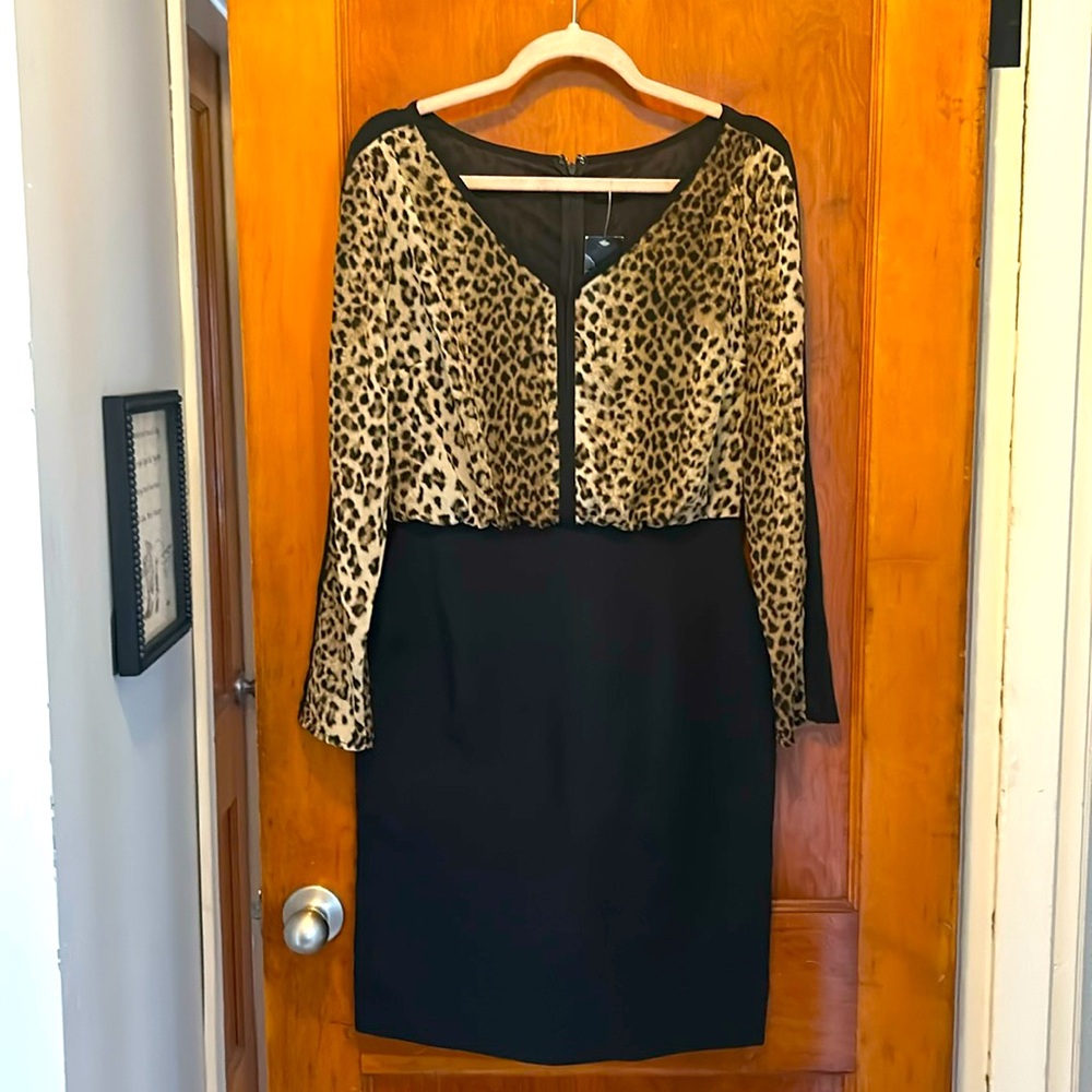 Nicole Miller Mix Print Dress